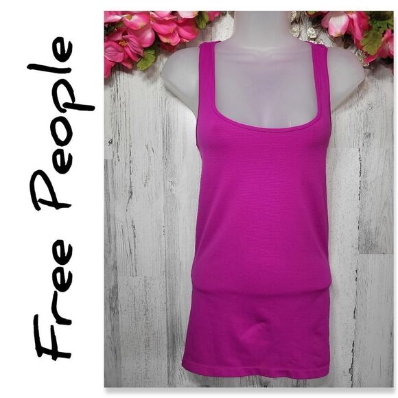 NWOT Free People Seamless Full Length Racerback Tank - Picture 1 of 11